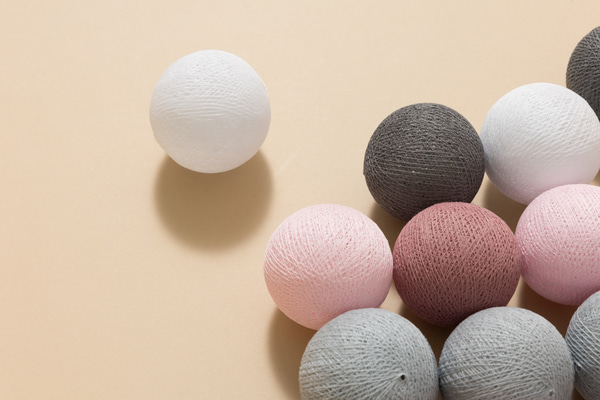 Lichterkette Dusty Pink