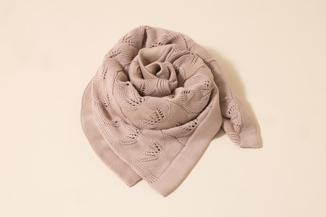 Bamboo Blanket Ivy Pastel Pink