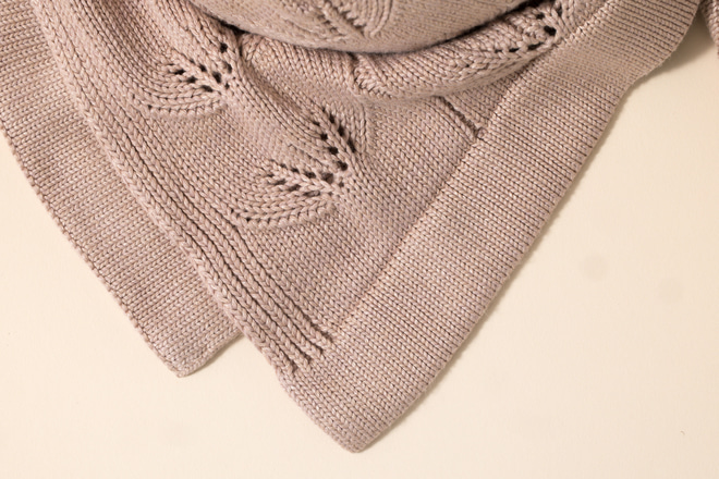Coperta di bambù Ivy Rosa Pastello