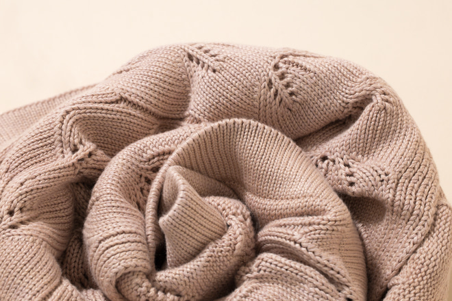 Bamboo Blanket Ivy Pastel Pink