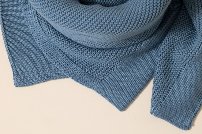 Strickdecke Ocean Blue