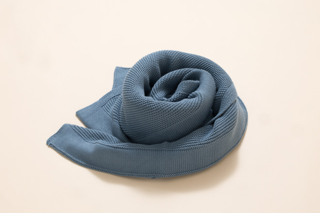 Strickdecke Ocean Blue