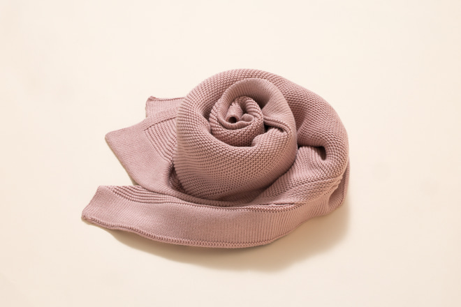 Coperta di Bambù Rosa Polveroso