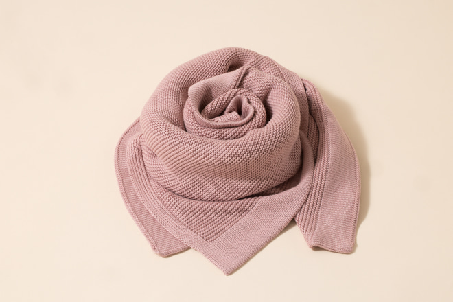 Coperta di Bambù Rosa Polveroso