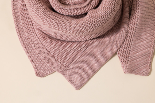 Coperta di Bambù Rosa Polveroso