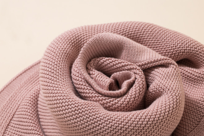 Coperta di Bambù Rosa Polveroso