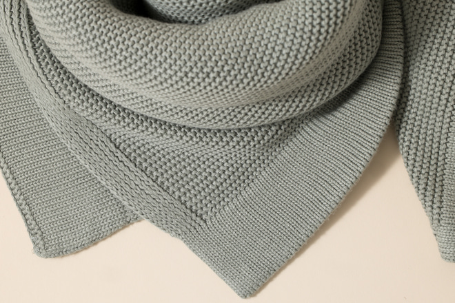 Coperta di Bambù verde salvia