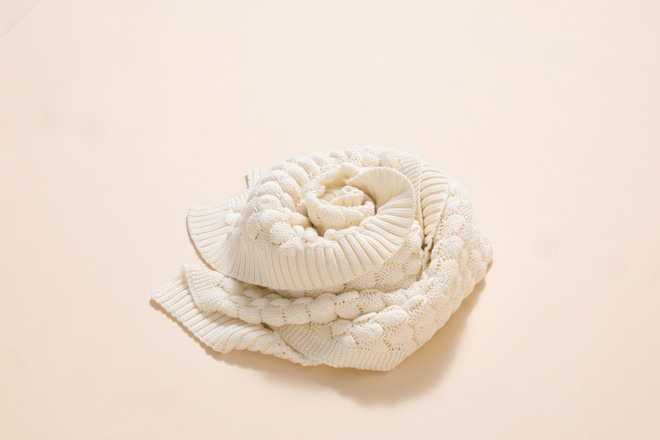 Bambusdecke Soft Ecru