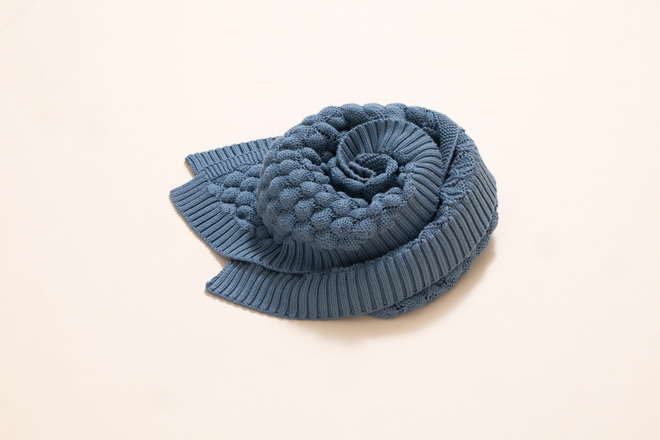 Vintage Blue Soft Bamboo Blanket