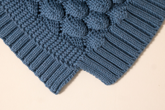 Vintage Blue Soft Bamboo Blanket