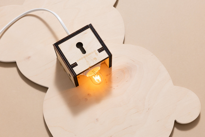 Wandlampe Panda