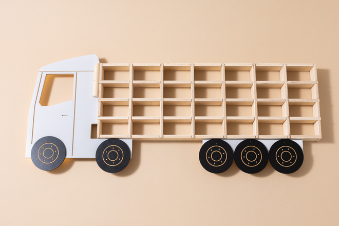 Étagère Lumineuse Camion Bois