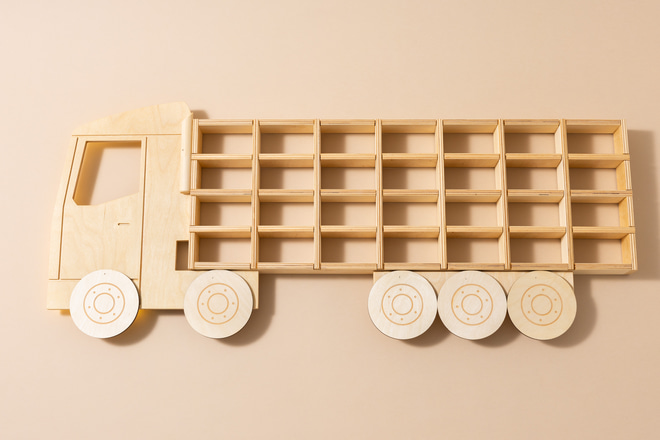 Étagère Lumineuse Camion Bois