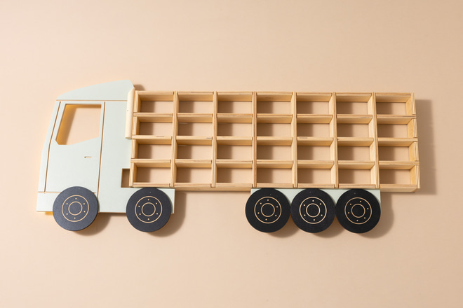 Étagère Lumineuse Camion Bois