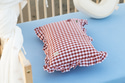 Coussin à Carreaux Cerise - Rouge