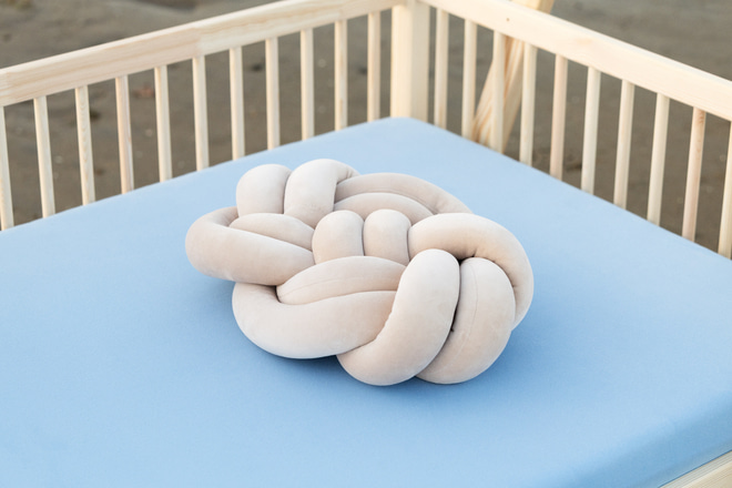 Kissen Knot Beige