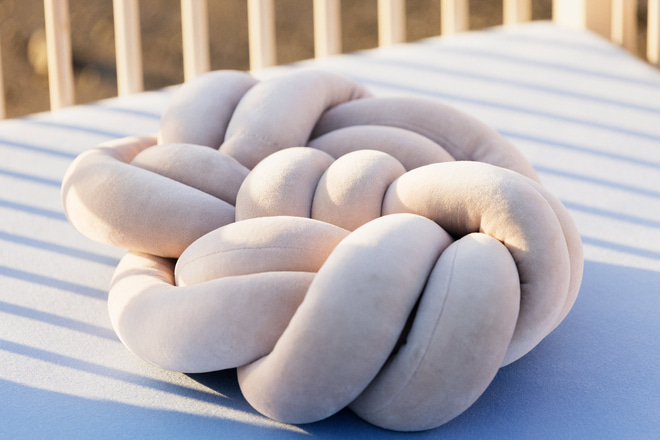 Kissen Knot Beige