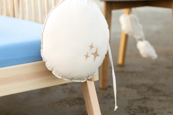 Mini Cuscino a Forma di Palloncino Decorativo - Naturale