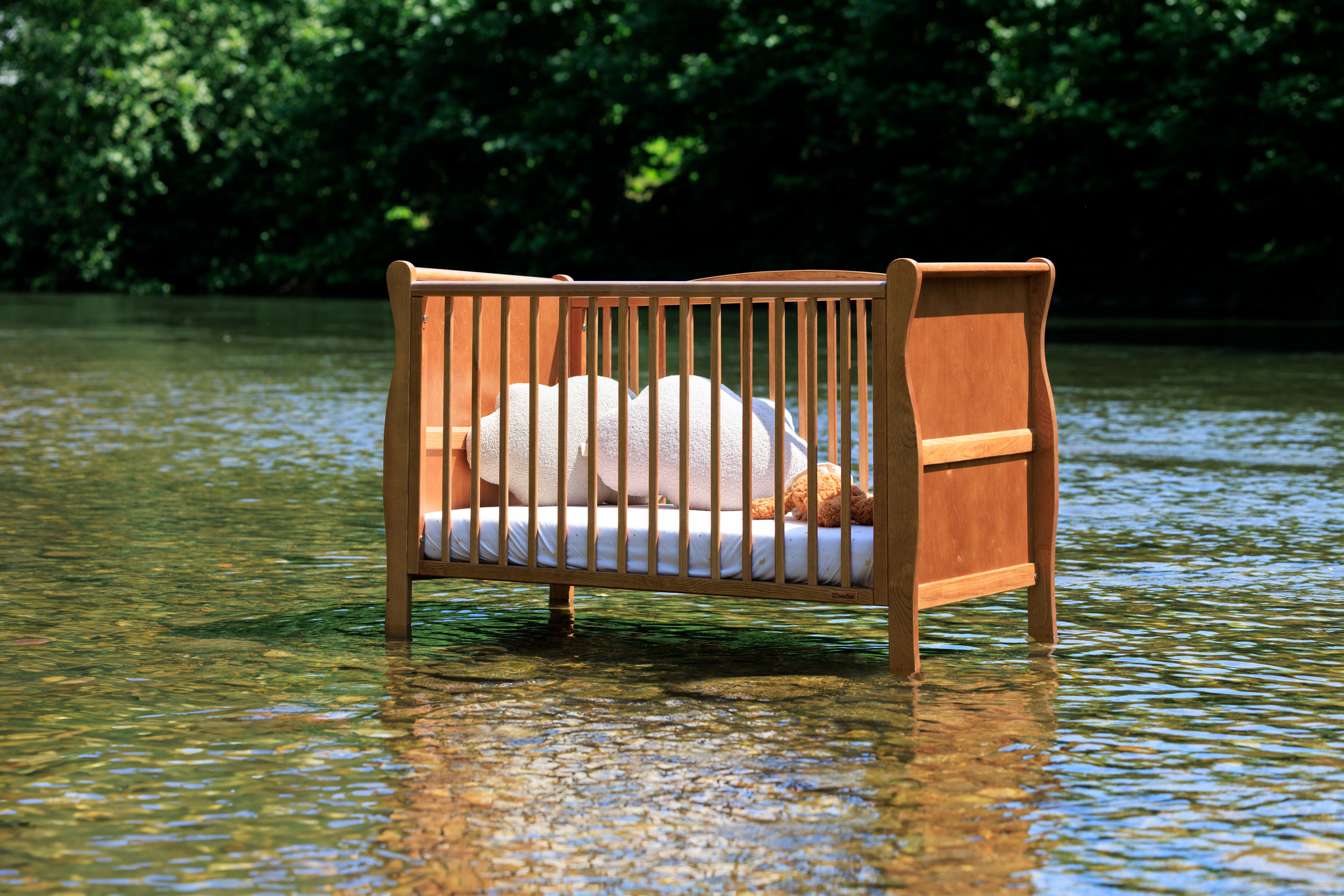 - Lit Bébé Évolutif Stella 70x140cm - Vintage - Bois Naturel (Mon Lit Cabane) - Image 4