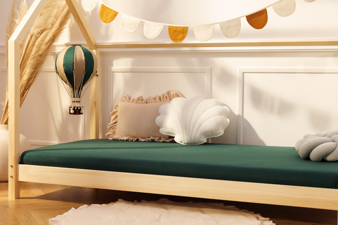 Drap Housse - Vert Bouteille