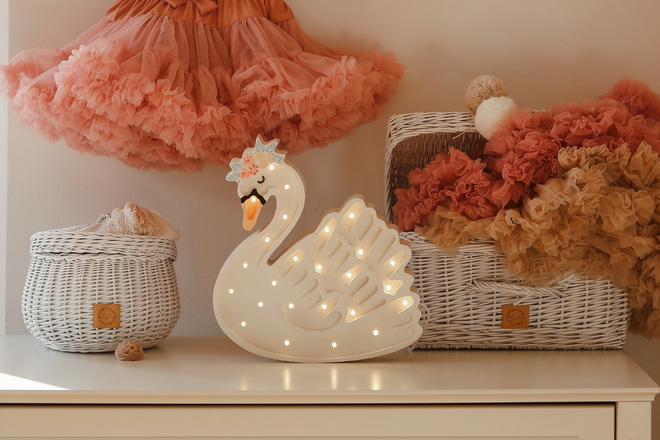 Lampa Little Lights Labuť LED