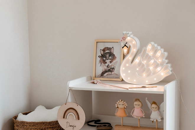 Lampa Little Lights Labuť LED