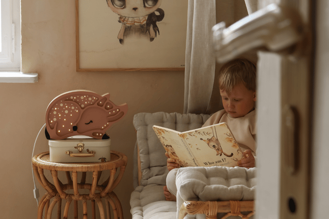Lampe Little Lights Faon Marron LED