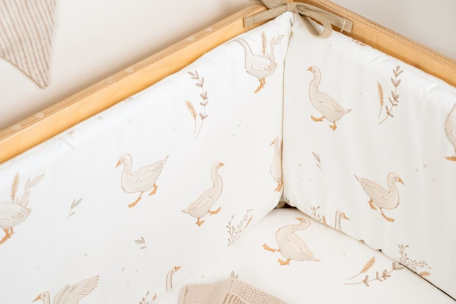 Paraurti da Letto - Vichy Caramel