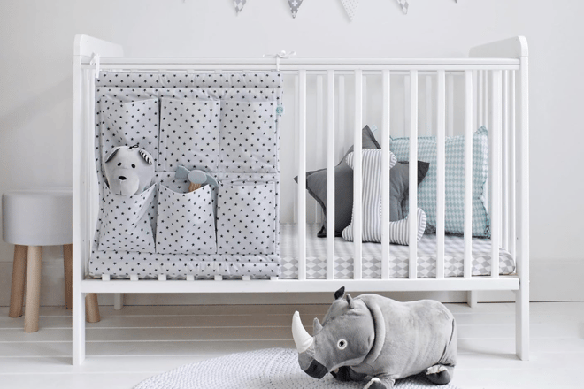 Babybett Classic Cot 60x120cm - Weiß