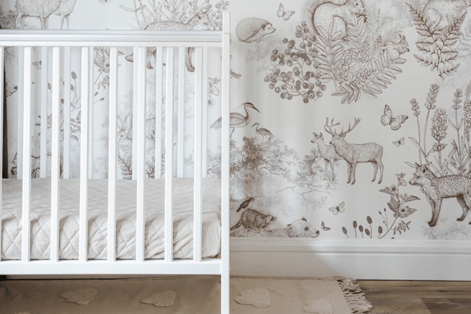 Babybett Classic Cot 60x120cm - Weiß