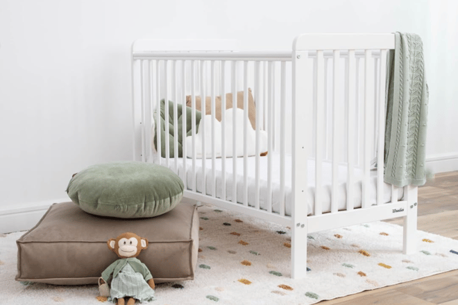 Babybett Classic Cot 60x120cm - Weiß