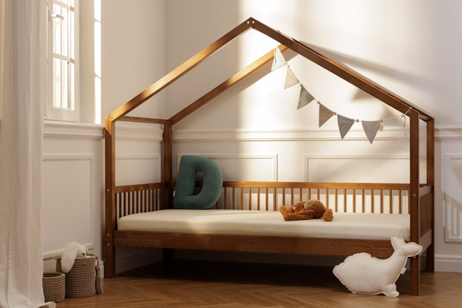Lit Cabane DP Premium 20cm 90x190cm - Vintage 
