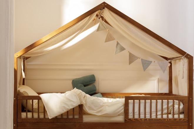 Lit Cabane DP Premium 20cm 90x190cm - Vintage 