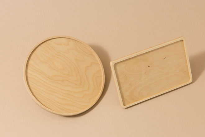 Mesilla de Noche Rectangular de Madera - Natural