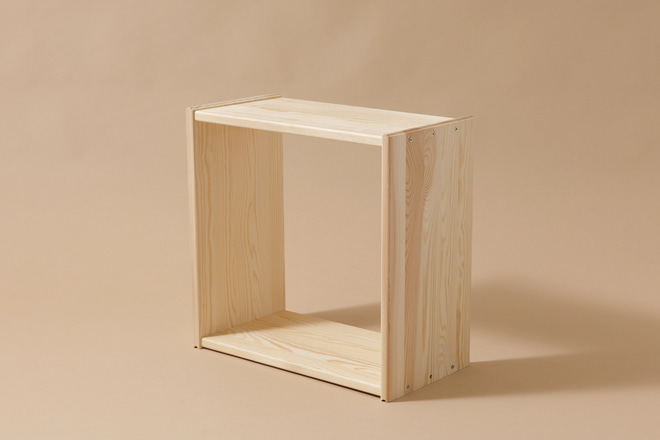 Set aus 3 Holzwürfel zur Aufbewahrung