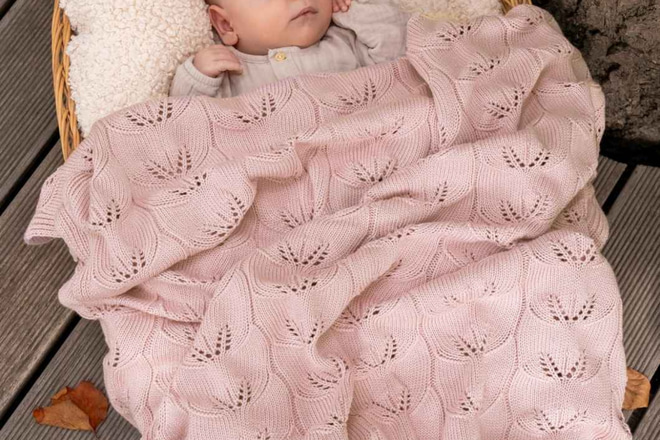 Cobertor de Bambu Ivy Rosa Pastel