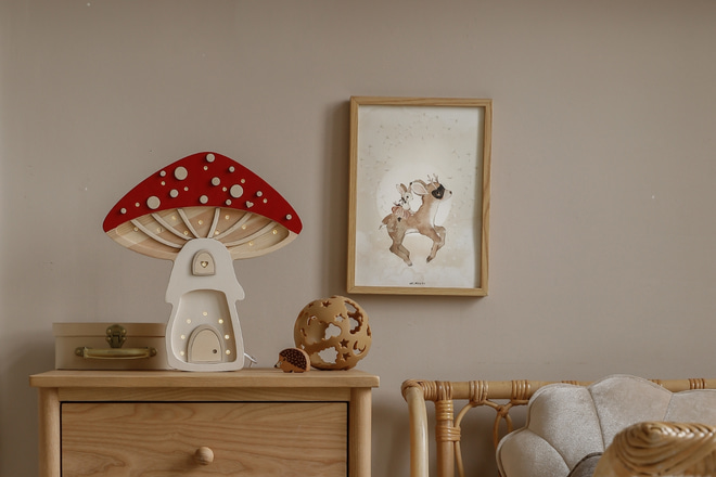 Dekolampe rot-Pilzlampe Little Lights