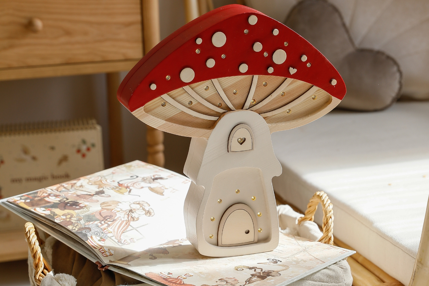 Lâmpada Little Lights LED Cogumelo Vermelho Lâmpada Little Lights LED Cogumelo Vermelho