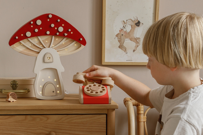 Little Lights Red Mushroom Lamp Little Lights Red Mushroom Lamp