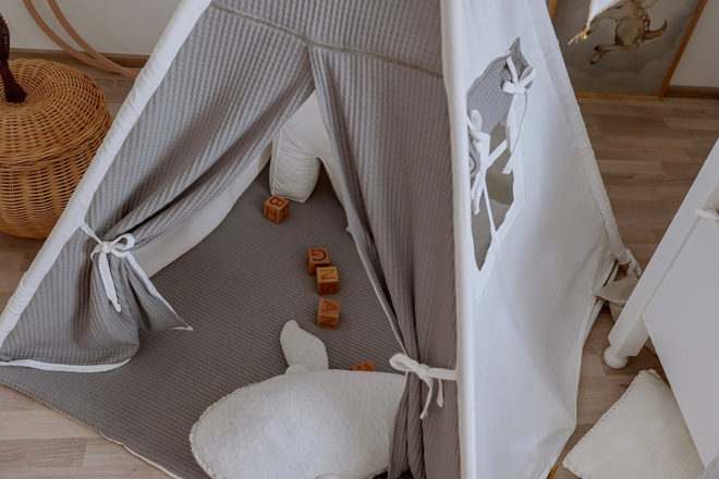 Tipi Creme com Tapete