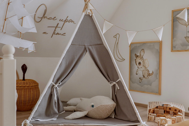 Tipi Creme com Tapete