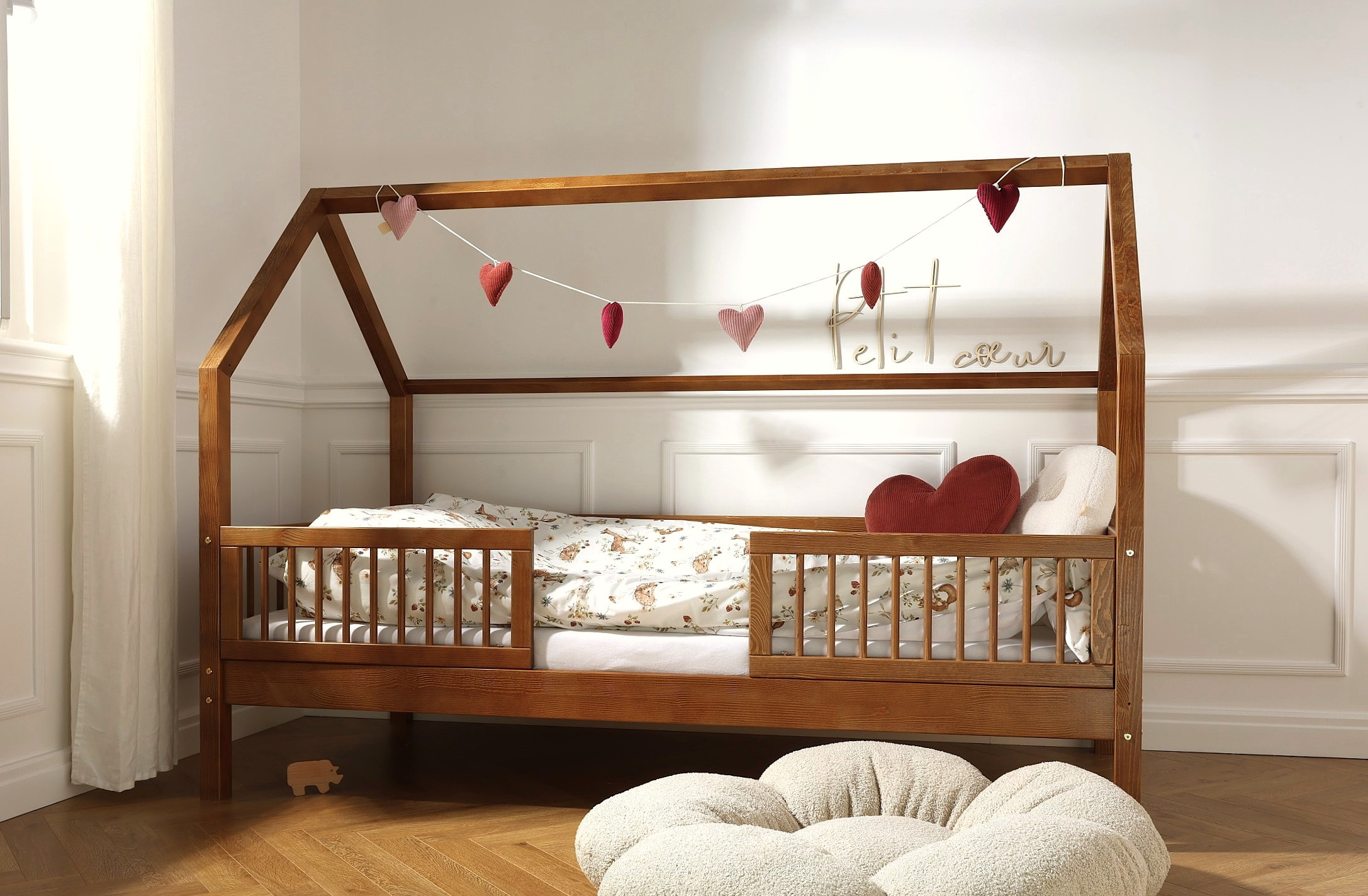 Lit Cabane B Premium 20cm 90x190cm - Vintage Lit Cabane B Premium 20cm 90x190cm - Vintage