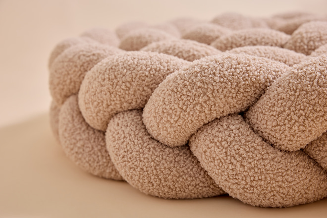 Tour de lit tressé 3 Épis - Bouclé Pêche