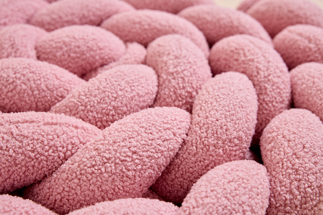 Contorno de Cama 3 Cordas - Pêssego Encaracolado