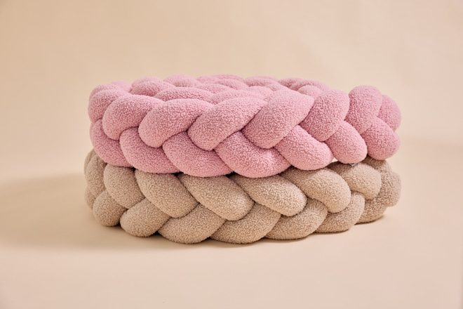 Contorno de Cama 3 Cordas - Pêssego Encaracolado