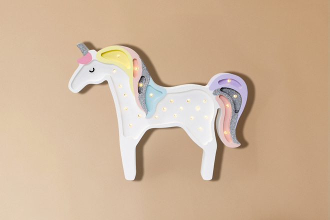 Lampa Little Lights Jednorožec Magic Rainbow LED