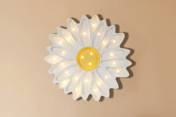 Lampa Little Lights Bílá sedmikráska LED