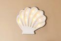Little Lights Seashell Lamp Pearl White 