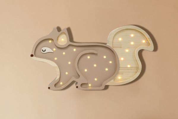 Lampa Little Lights Veverka Cappuccino LED
