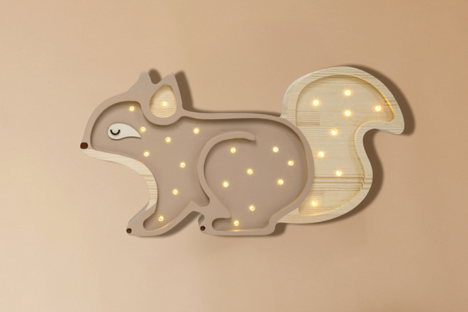 Lampada Scoiattolo Little Lights Cappuccino LED Lampada Scoiattolo Little Lights Cappuccino LED